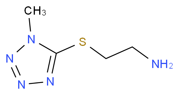 2-[(1-methyl-1H-tetrazol-5-yl)thio]ethanamine_Molecular_structure_CAS_774191-08-1)
