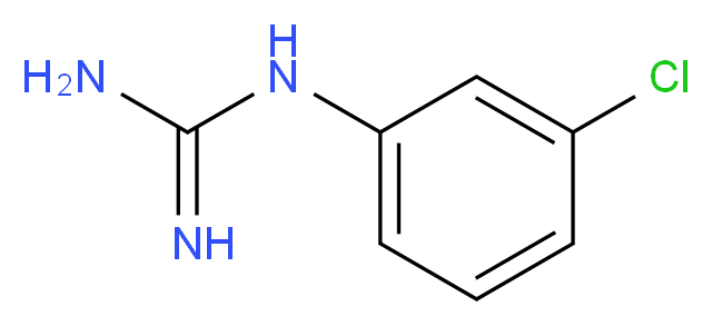 1-(3-chlorophenyl)guanidine_Molecular_structure_CAS_6145-41-1)