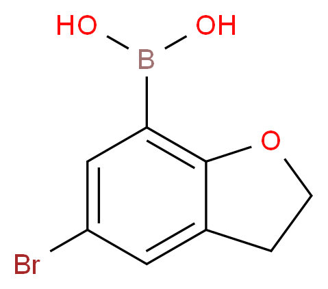 (5-Bromo-2,3-dihydrobenzofuran-7-yl)boronic acid_Molecular_structure_CAS_690632-72-5)
