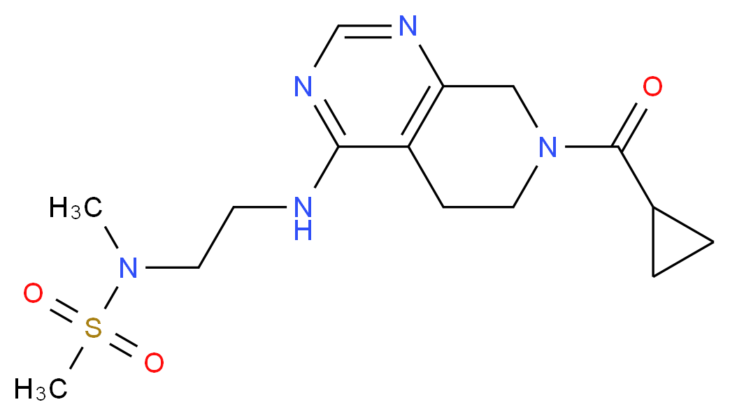 N-(2-{[7-(cyclopropylcarbonyl)-5,6,7,8-tetrahydropyrido[3,4-d]pyrimidin-4-yl]amino}ethyl)-N-methylmethanesulfonamide_Molecular_structure_CAS_)