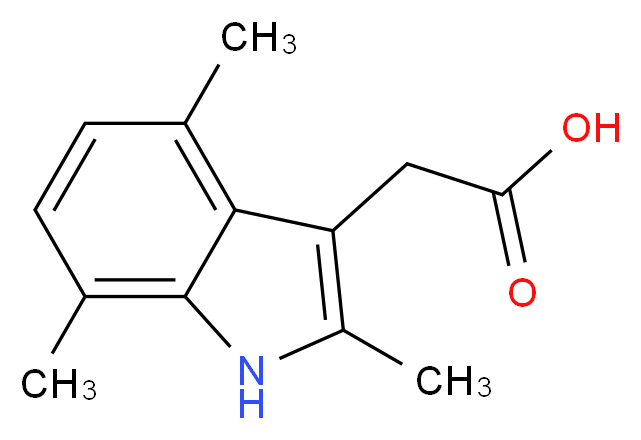 (2,4,7-Trimethyl-1H-indol-3-yl)acetic acid_Molecular_structure_CAS_5435-43-8)