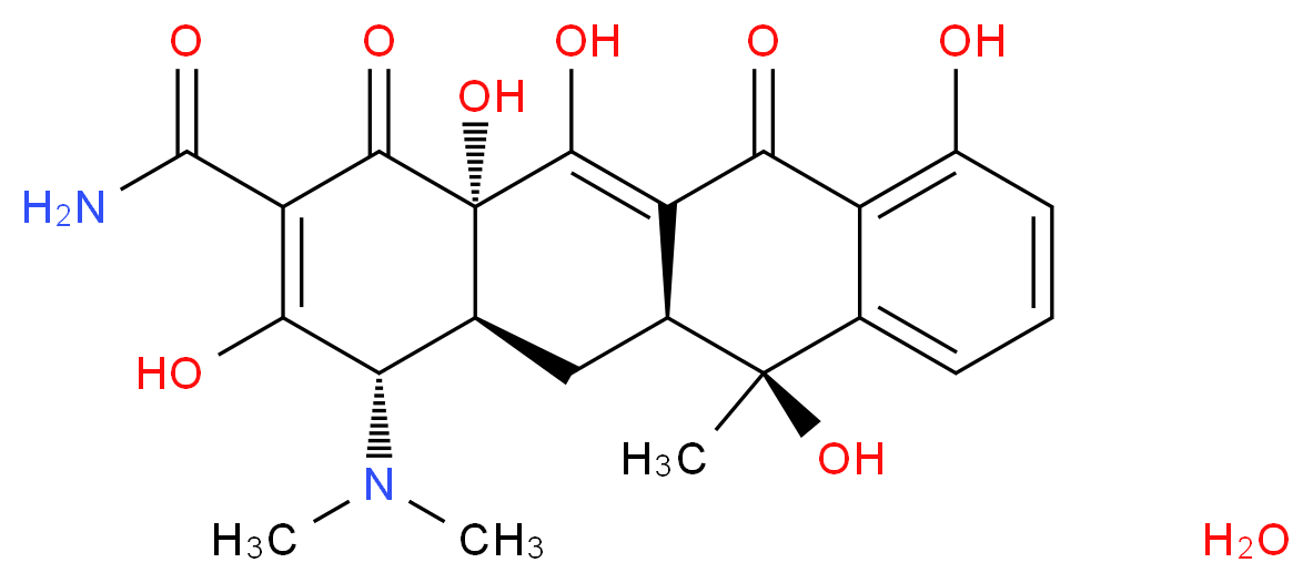 Tetracycline hydrate_Molecular_structure_CAS_305833-60-7)