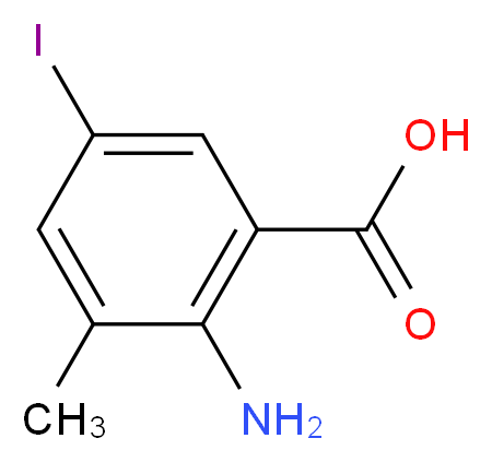 2-Amino-5-iodo-3-methylbenzenecarboxylic acid_Molecular_structure_CAS_108857-24-5)