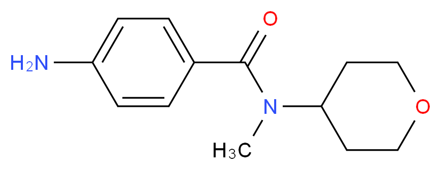 4-amino-N-methyl-N-(oxan-4-yl)benzamide_Molecular_structure_CAS_)