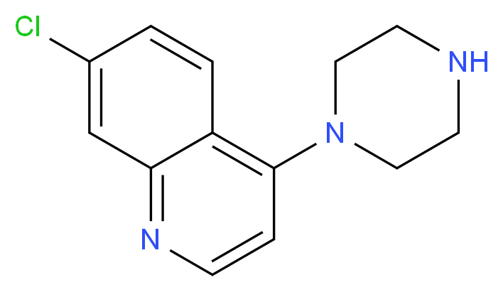 7-Chloro-4-(piperazin-1-yl)quinoline_Molecular_structure_CAS_837-52-5)