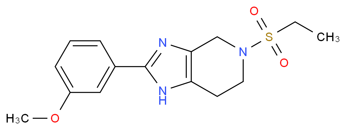 5-(ethylsulfonyl)-2-(3-methoxyphenyl)-4,5,6,7-tetrahydro-1H-imidazo[4,5-c]pyridine_Molecular_structure_CAS_)