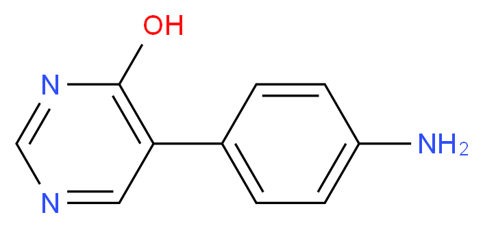 5-(4-aminophenyl)pyrimidin-4-ol_Molecular_structure_CAS_)