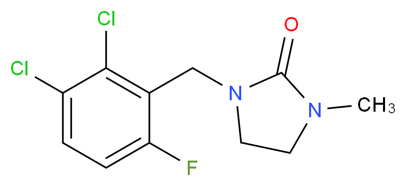 1-(2,3-dichloro-6-fluorobenzyl)-3-methylimidazolidin-2-one_Molecular_structure_CAS_)