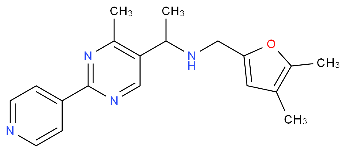 N-[(4,5-dimethyl-2-furyl)methyl]-1-[4-methyl-2-(4-pyridinyl)-5-pyrimidinyl]ethanamine_Molecular_structure_CAS_)