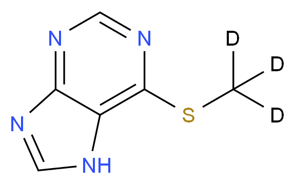6-Methylmercaptopurine-d3_Molecular_structure_CAS_33312-93-5)