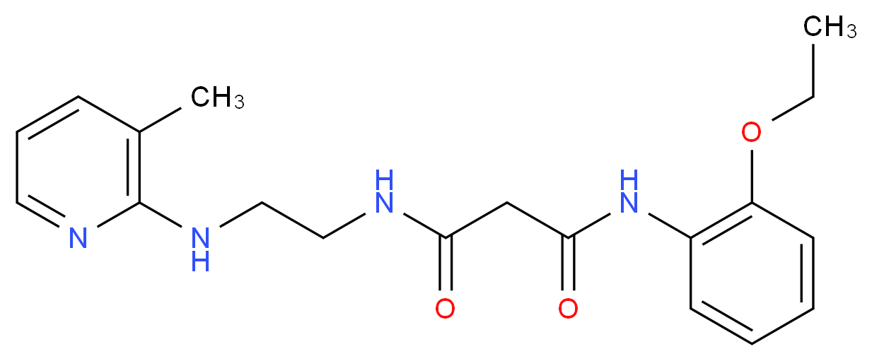 N-(2-ethoxyphenyl)-N'-{2-[(3-methylpyridin-2-yl)amino]ethyl}malonamide_Molecular_structure_CAS_)