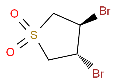 (3R,4R)-3,4-dibromotetrahydrothiophene 1,1-dioxide_Molecular_structure_CAS_)