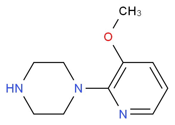 1-(3-methoxypyridin-2-yl)piperazine_Molecular_structure_CAS_)