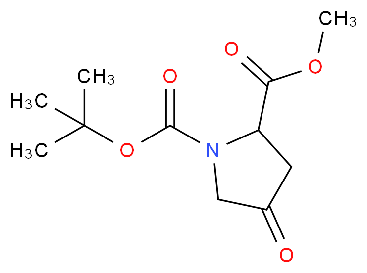 (2S)-1-Boc-4-oxo-proline Methyl Ester_Molecular_structure_CAS_102195-80-2)