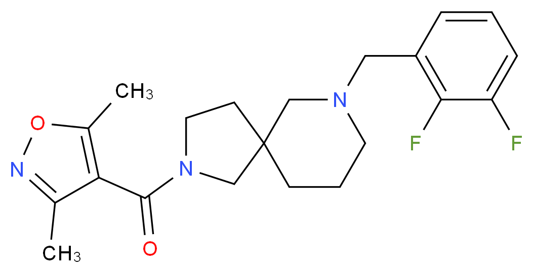 7-(2,3-difluorobenzyl)-2-[(3,5-dimethyl-4-isoxazolyl)carbonyl]-2,7-diazaspiro[4.5]decane_Molecular_structure_CAS_)