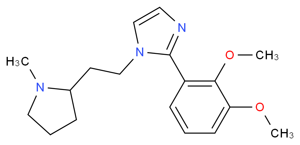 2-(2,3-dimethoxyphenyl)-1-[2-(1-methylpyrrolidin-2-yl)ethyl]-1H-imidazole_Molecular_structure_CAS_)