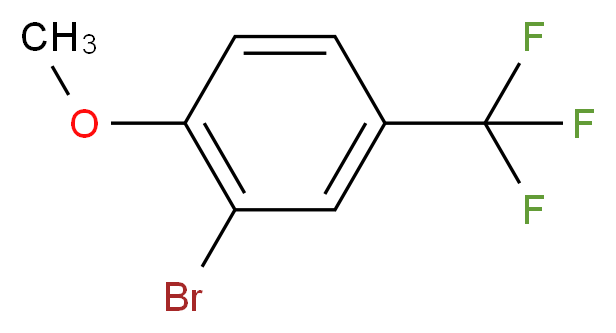 2-Bromo-4-(trifluoromethyl)anisole_Molecular_structure_CAS_402-10-8)