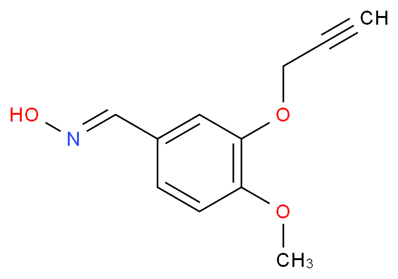 4-Methoxy-3-(2-propynyloxy)benzenecarbaldehyde oxime_Molecular_structure_CAS_)