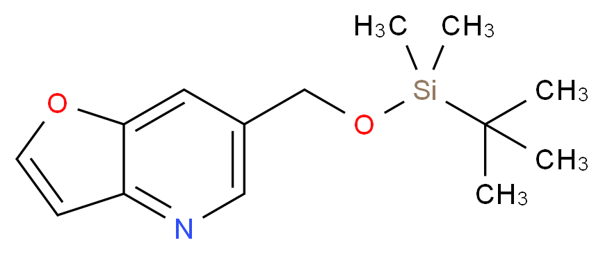 6-((tert-Butyldimethylsilyloxy)methyl)furo[3,2-b]pyridine_Molecular_structure_CAS_1171920-21-0)