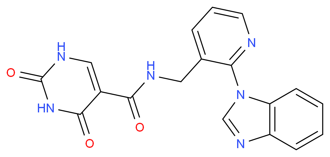 N-{[2-(1H-benzimidazol-1-yl)pyridin-3-yl]methyl}-2,4-dioxo-1,2,3,4-tetrahydropyrimidine-5-carboxamide_Molecular_structure_CAS_)