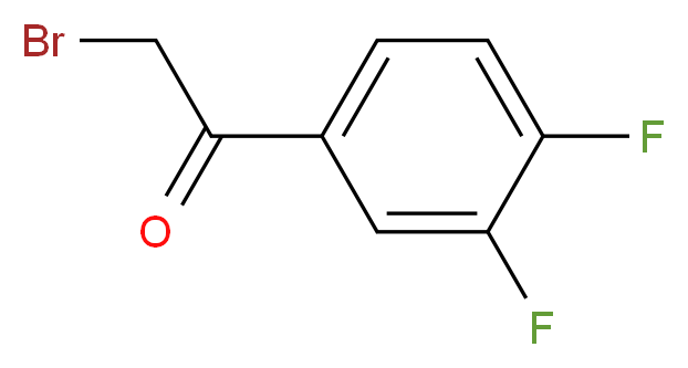 2-Bromo-3',4'-difluoroacetophenone_Molecular_structure_CAS_40706-98-7)