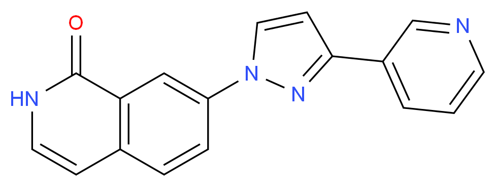 7-(3-pyridin-3-yl-1H-pyrazol-1-yl)isoquinolin-1(2H)-one_Molecular_structure_CAS_)