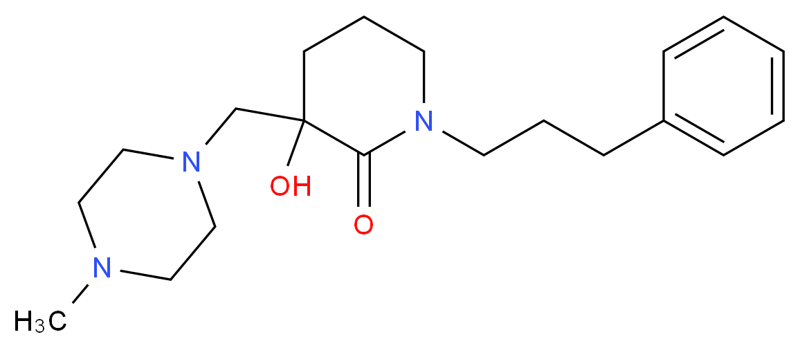 3-hydroxy-3-[(4-methyl-1-piperazinyl)methyl]-1-(3-phenylpropyl)-2-piperidinone_Molecular_structure_CAS_)