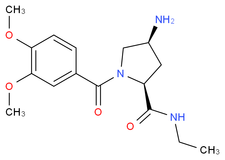 (2S,4S)-4-amino-1-(3,4-dimethoxybenzoyl)-N-ethylpyrrolidine-2-carboxamide_Molecular_structure_CAS_)