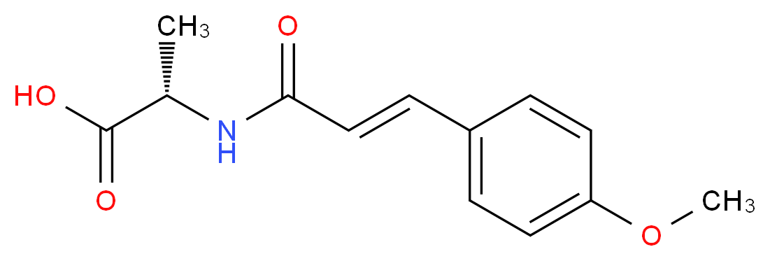 (2S)-2-{[3-(4-methoxyphenyl)prop-2-enoyl]amino}propanoic acid_Molecular_structure_CAS_)