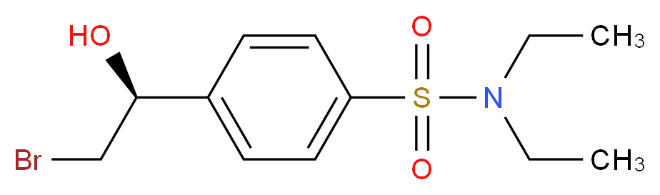 4-[(1S)-2-bromo-1-hydroxyethyl]-N,N-diethylbenzenesulfonamide_Molecular_structure_CAS_)