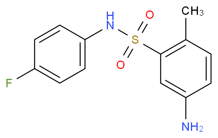 5-Amino-N-(4-fluoro-phenyl)-2-methyl-benzenesulfonamide_Molecular_structure_CAS_)