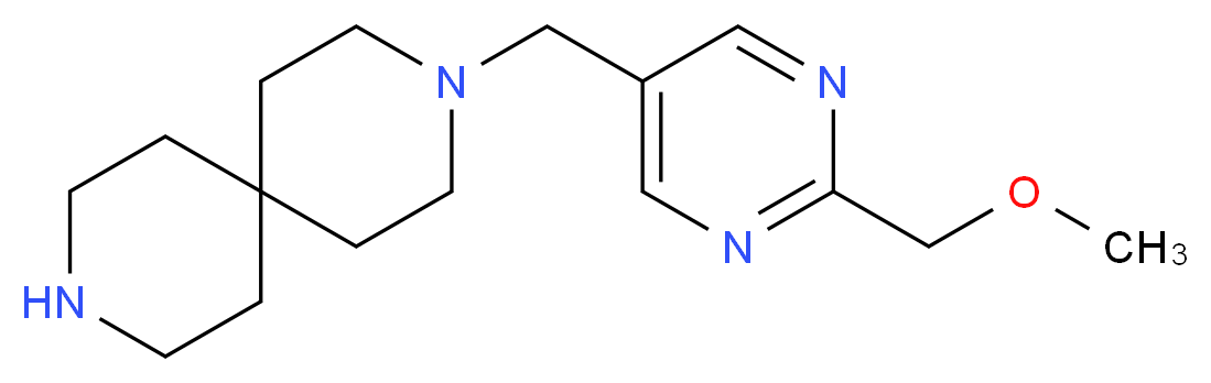 3-{[2-(methoxymethyl)pyrimidin-5-yl]methyl}-3,9-diazaspiro[5.5]undecane_Molecular_structure_CAS_)