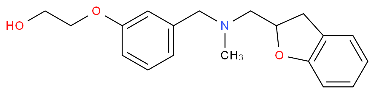 2-(3-{[(2,3-dihydro-1-benzofuran-2-ylmethyl)(methyl)amino]methyl}phenoxy)ethanol_Molecular_structure_CAS_)
