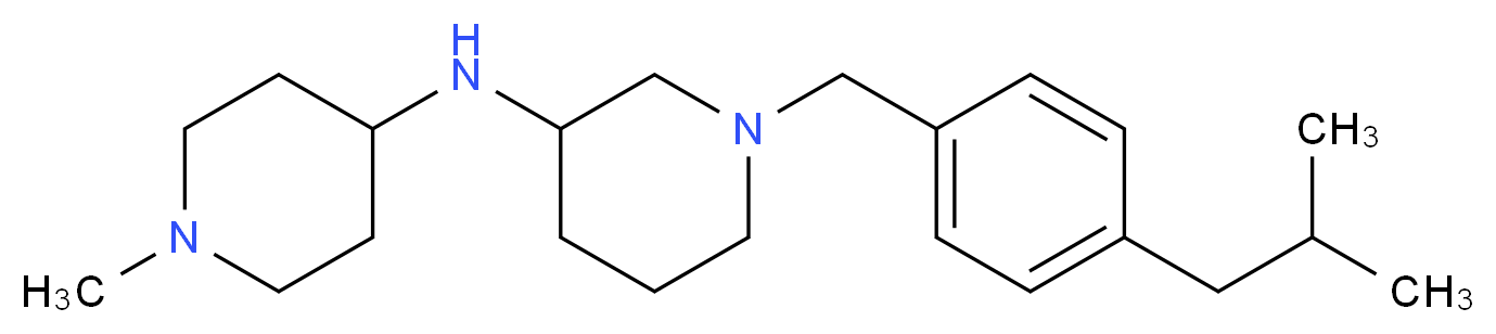 1-(4-isobutylbenzyl)-N-(1-methyl-4-piperidinyl)-3-piperidinamine_Molecular_structure_CAS_)