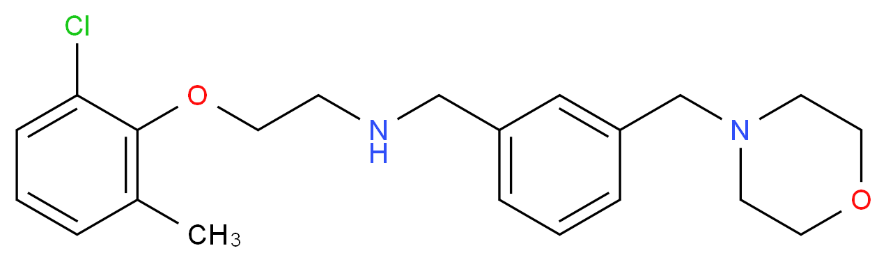 2-(2-chloro-6-methylphenoxy)-N-[3-(4-morpholinylmethyl)benzyl]ethanamine_Molecular_structure_CAS_)