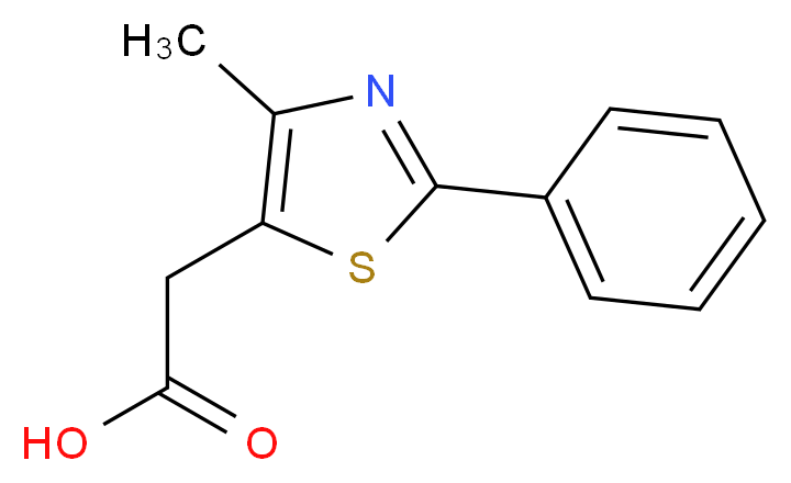 (4-methyl-2-phenyl-1,3-thiazol-5-yl)acetic acid_Molecular_structure_CAS_34272-67-8)