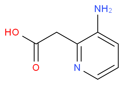 2-(3-Aminopyridin-2-yl)acetic acid_Molecular_structure_CAS_80352-63-2)