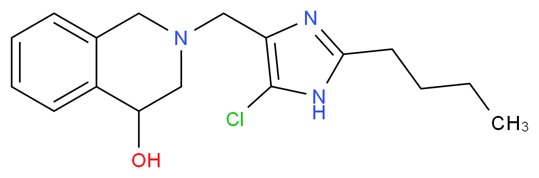 2-[(2-butyl-5-chloro-1H-imidazol-4-yl)methyl]-1,2,3,4-tetrahydroisoquinolin-4-ol_Molecular_structure_CAS_)