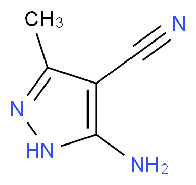 5-Amino-3-methyl-1H-pyrazole-4-carbonitrile_Molecular_structure_CAS_5453-07-6)