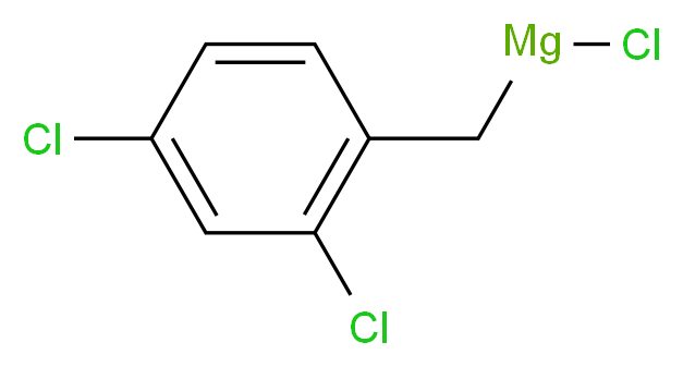 2,4-Dichlorobenzylmagnesium chloride, 0.25M in 2-MeTHF_Molecular_structure_CAS_129752-86-9)