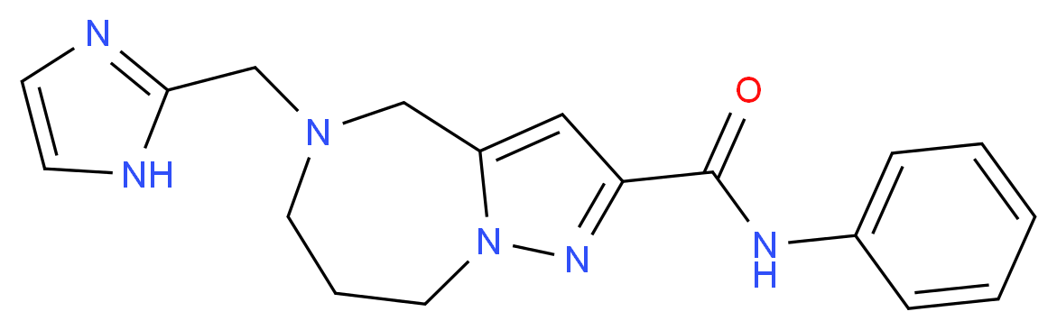 5-(1H-imidazol-2-ylmethyl)-N-phenyl-5,6,7,8-tetrahydro-4H-pyrazolo[1,5-a][1,4]diazepine-2-carboxamide_Molecular_structure_CAS_)