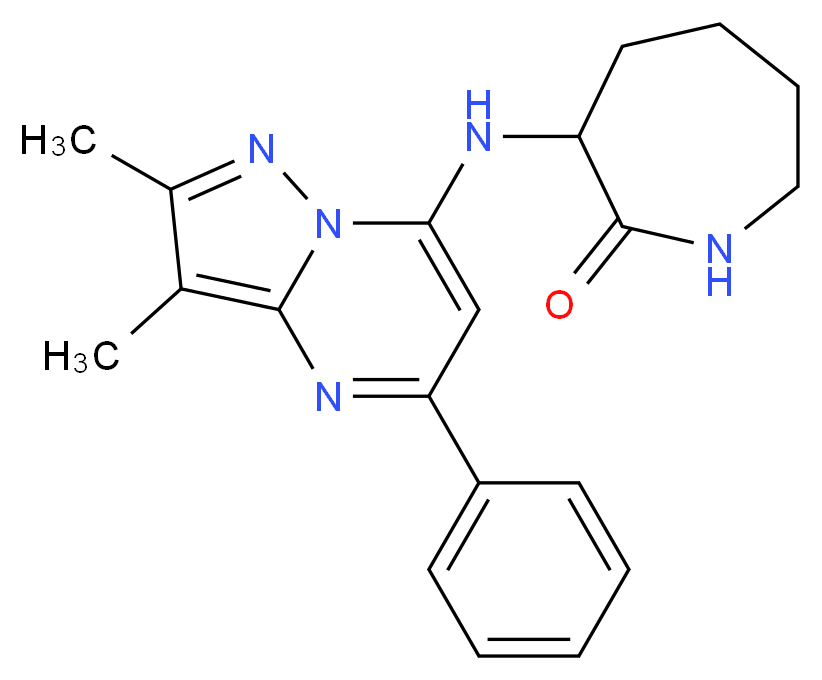 3-[(2,3-dimethyl-5-phenylpyrazolo[1,5-a]pyrimidin-7-yl)amino]-2-azepanone_Molecular_structure_CAS_)