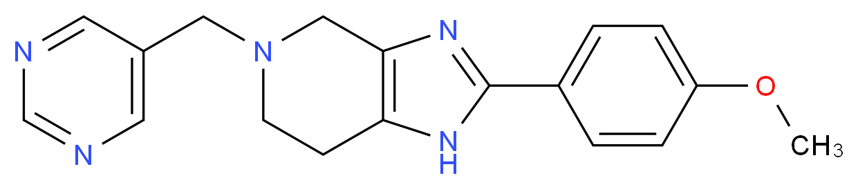 2-(4-methoxyphenyl)-5-(pyrimidin-5-ylmethyl)-4,5,6,7-tetrahydro-1H-imidazo[4,5-c]pyridine_Molecular_structure_CAS_)