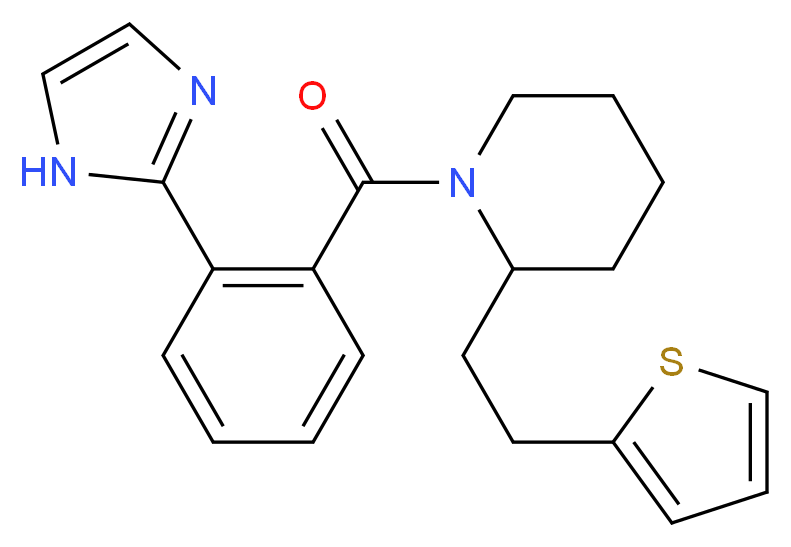 1-[2-(1H-imidazol-2-yl)benzoyl]-2-[2-(2-thienyl)ethyl]piperidine_Molecular_structure_CAS_)