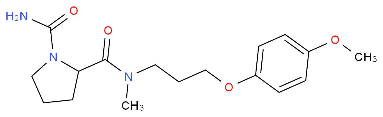 N~2~-[3-(4-methoxyphenoxy)propyl]-N~2~-methylpyrrolidine-1,2-dicarboxamide_Molecular_structure_CAS_)