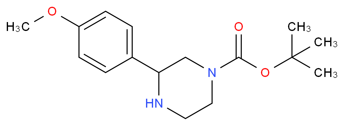 TERT-BUTYL 3-(4-METHOXYPHENYL)PIPERAZINE-1-CARBOXYLATE_Molecular_structure_CAS_886768-17-8)