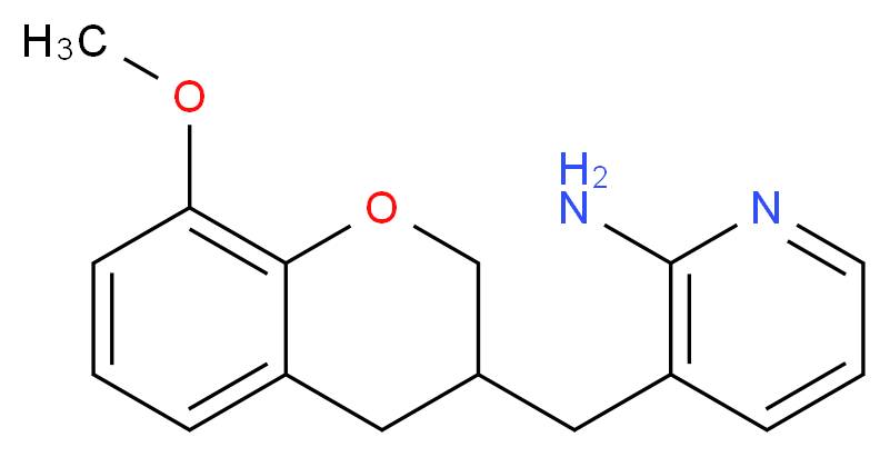 3-[(8-methoxy-3,4-dihydro-2H-chromen-3-yl)methyl]pyridin-2-amine_Molecular_structure_CAS_)