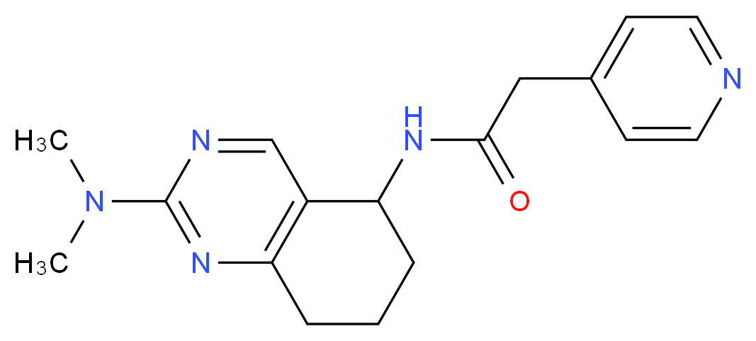 N-[2-(dimethylamino)-5,6,7,8-tetrahydro-5-quinazolinyl]-2-(4-pyridinyl)acetamide_Molecular_structure_CAS_)