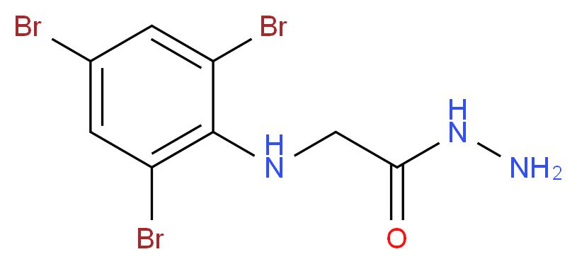 2-[(2,4,6-Tribromophenyl)amino]acetohydrazide_Molecular_structure_CAS_)