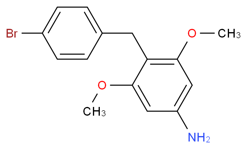 4-(4-Bromobenzyl)-3,5-dimethoxyaniline_Molecular_structure_CAS_1092389-35-9)